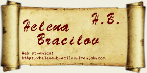 Helena Bracilov vizit kartica